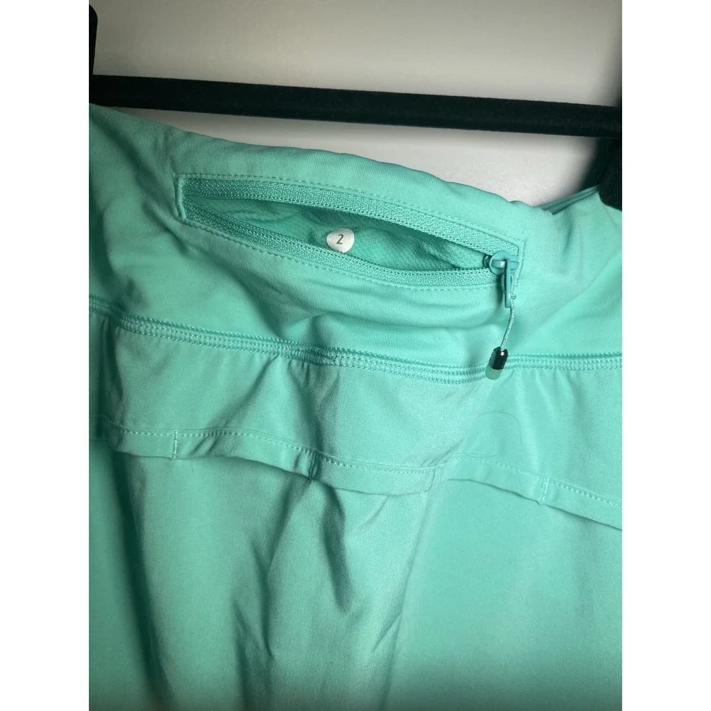 Lululemon‎ 2 Hotty Hot Skirt Bali Breeze Oasis Green EUC! Rare Color!